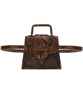 Zara + Snakeskin Print Mini Belt Bag