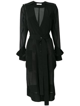 Victoria Beckham + Sheer Belted Coat