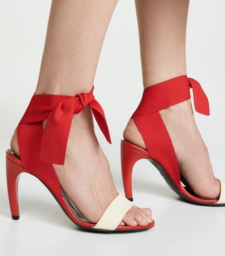 Proenza Schouler + Knit Strap Sandals