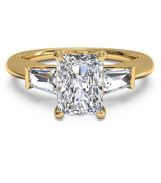 Ritani + Tapered Baguette Diamond Engagement Ring