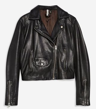 Topshop + Leather Biker Jacket