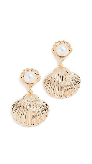 Reliquia + Seashell Imitation Pearl Earrings