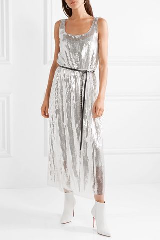 Marc Jacobs + Sequined Silk-crepe Midi Dress