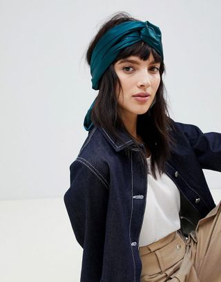 ASOS Design + Twist Block Headscarf