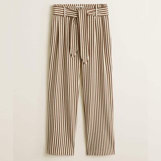 Mango + Straight Striped Trousers