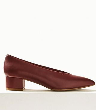Marks and Spencer + Pointed Toe Court Shoes