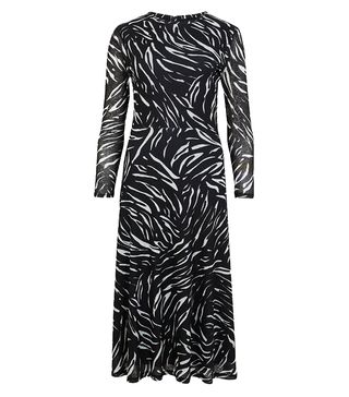 Marks and Spencer + Animal Print Jersey Waisted Midi Dress