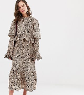Dream Sister Jane + Midaxi Dress With Volume Sleeves