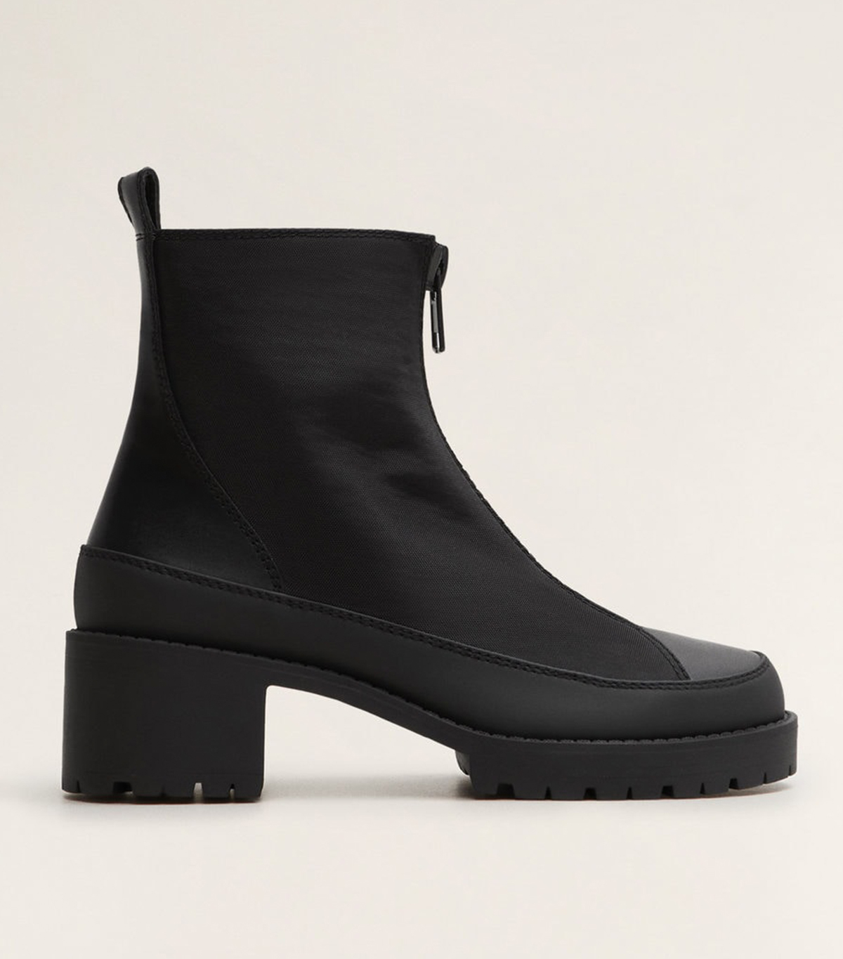 Mango + Heel Zipped Boots