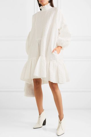 Cecilie Bahnsen + Belle Ruffled Cotton-Blend Cloqué Midi Dress
