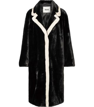 Stand + Marianna Two-Tone Faux Fur Coat