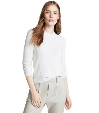 Vince + Seam Front Cashmere Pullover