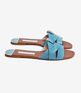 Zara + Leather Crossover Sandals