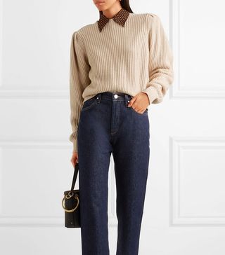 Frame + Cotton-Blend Sweater