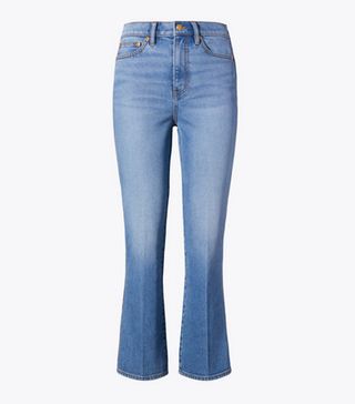 Tory Burch + Cropped Boot-Leg Jeans