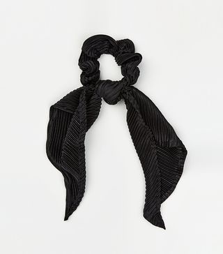 New Look + Black Pleated Bow Scrunchie