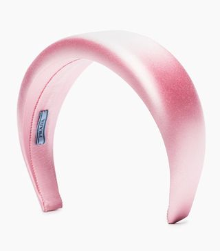 Prada + Pink Large Silk Satin Headband