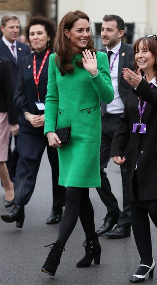 Kate Middleton Just Wore a Pair of Surprising Ankle Boots Who What Wear