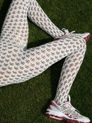 Saks Potts + Slalom Tights With Printed SP Logo