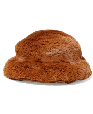 Emma Brewin + Faux Fur Bucket Hat