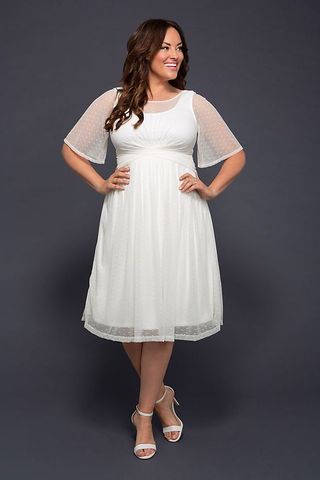 Kiyonna + Stars A-Line Plus Size Wedding Dress