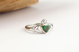 My Irish Jeweler + Sterling Silver & 10k Irish Rose Gold Claddagh Ring