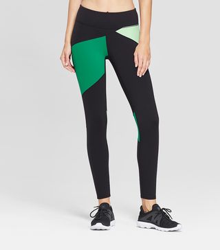 JoyLab + Premium Asymmetrical Color Block 7/8 Mid-Rise Leggings