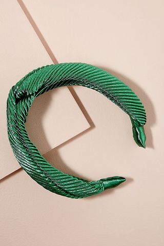 Anthropologie + Pleated Twisted-Front Headband
