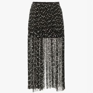 Jacquemus + Polka Dot Tassel Embellished Mini Skirt