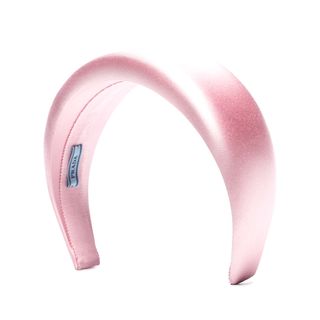 Prada + Pink Large Silk Satin Headband
