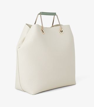 Zara + Tote Bag With Metal Handles