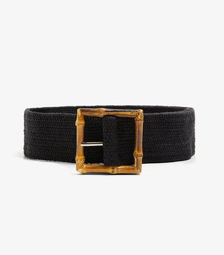 Zara + Belt With Faux Bamboo Buckle
