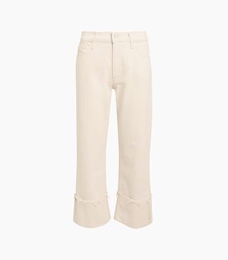 Mother + Act Natural Dusty Cuff Fray Jeans
