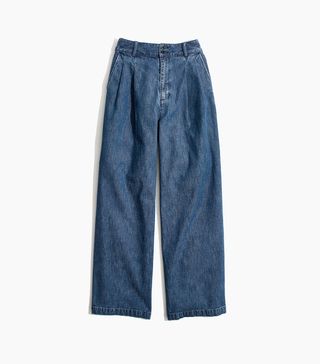 Madewell + Pleated Wide-Leg Jeans