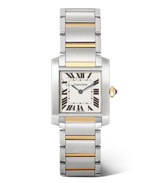Cartier + Tank Française 18-Karat Gold And Stainless Steel Watch
