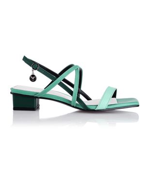 Yuul Yie + Color-Blocked Leather Sandals