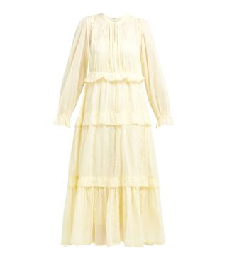 Étoile Isabel Marant + Aboni Ruffle-Tiered Cotton Dress