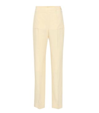 Acne + Pia High-Rise Wide Linen Pants