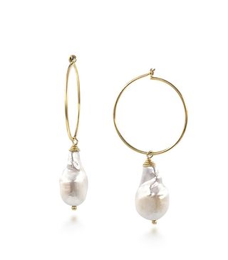Daphine + Pia Baroque Pearl Hoops