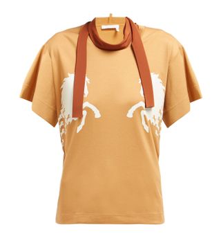 Chloé + Little Horse-Print Cotton T-Shirt