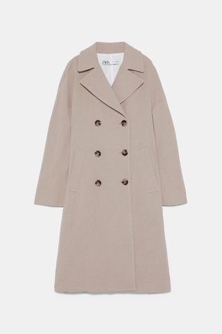 Zara + Double Breasted Coat