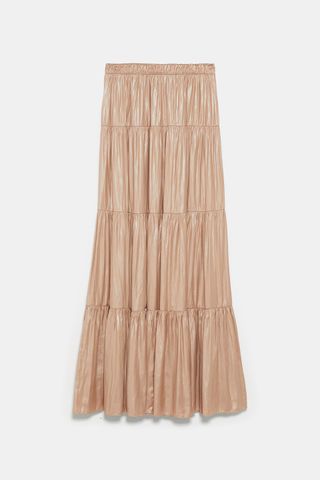 Zara + Ruffled Skirt