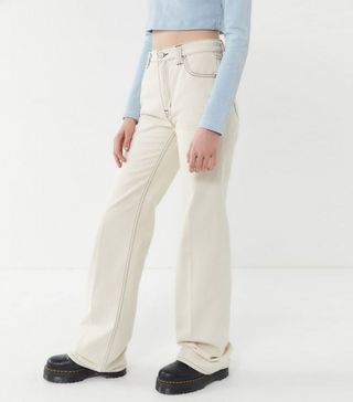 BDG + Stovepipe High-Rise Wide Leg Jeans