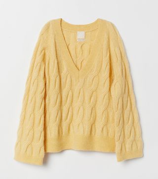 H&M + Cable-Knit Wool-Blend Sweater