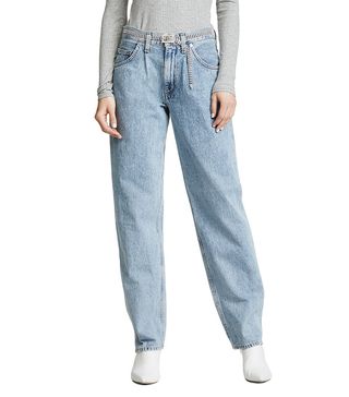 Agolde + Pleated Baggy Jeans