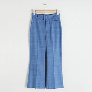 & Other Stories + Belted Plaid Trousers