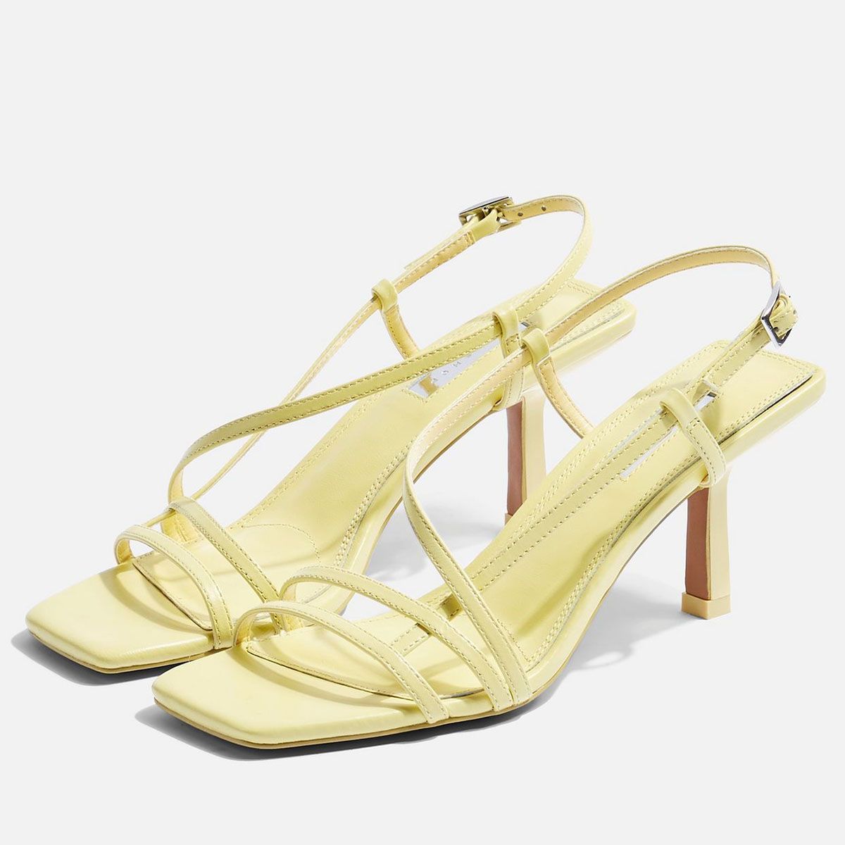 topshop black strappy heels