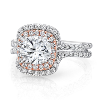 Uneek + Round Diamond Engagement Ring