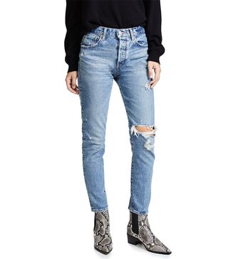 Moussy Vintage + MVS Isabel High Rise Tapered Skinny Jeans