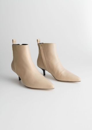 
Other Stories + Leather Kitten Heel Boots